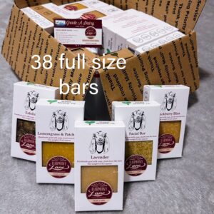BOX of 38 soaps discounted!!